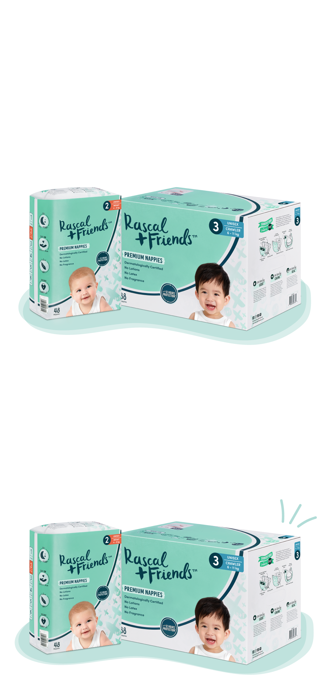 Rascal + Friends Nappies