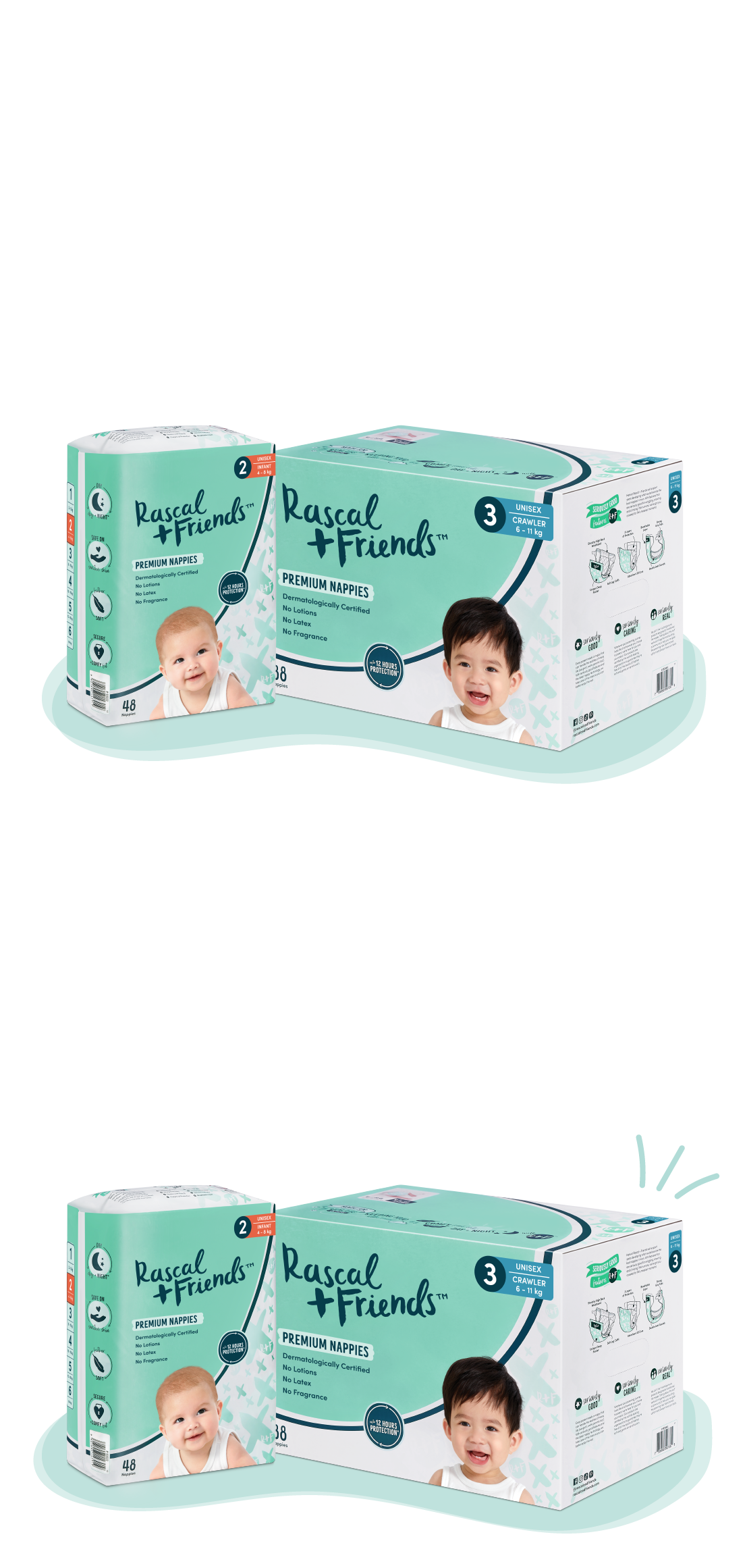 Rascal + Friends Nappies