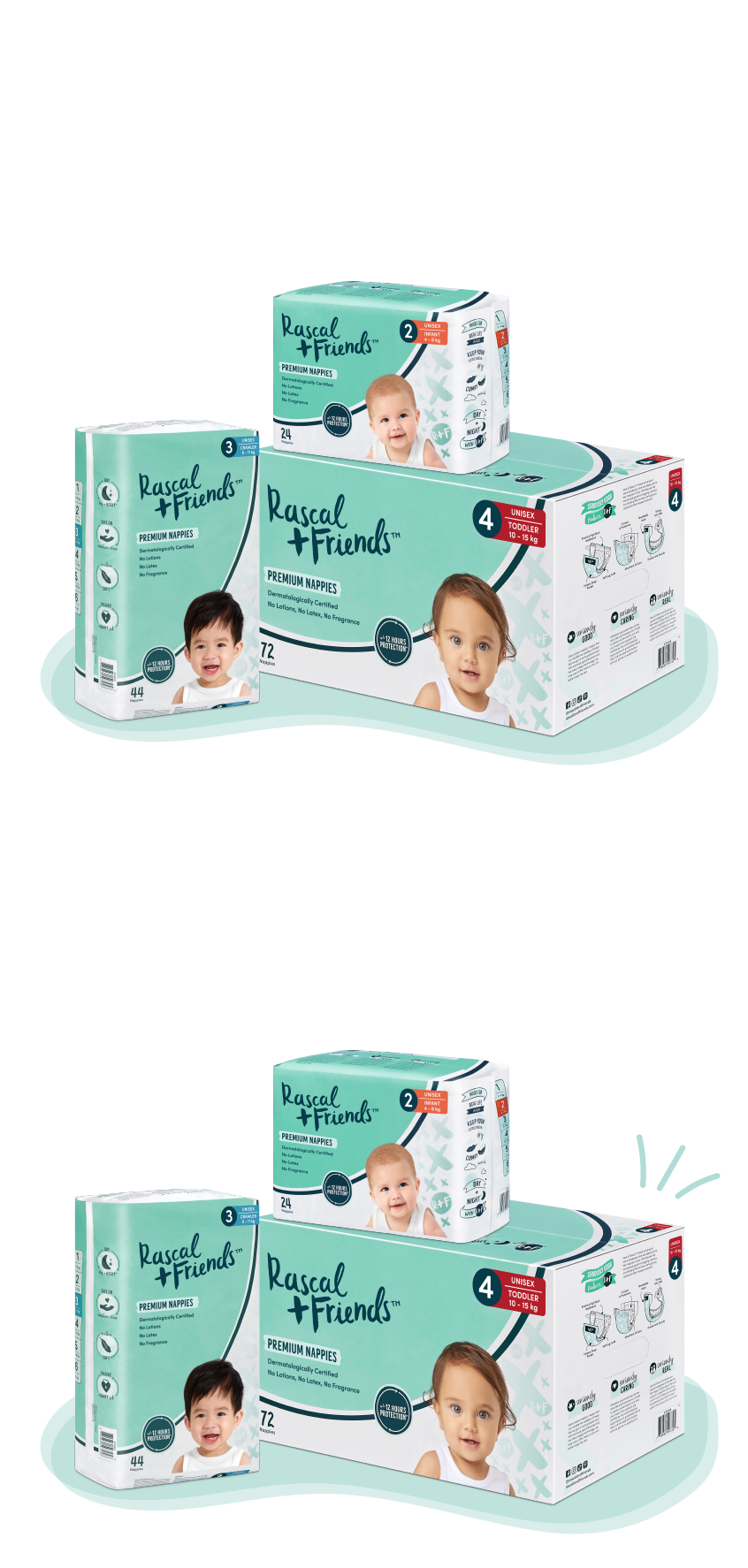 Rascal + Friends Nappies